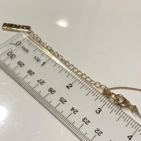 ROCKSBOX "SLATE" Gold-Tone Dangles Necklace - Picture 8 of 9